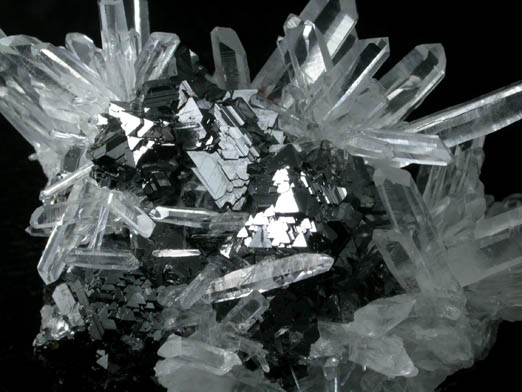 Quartz and Sphalerite from Animon Mine, Huaron District, Pasco Department, Peru