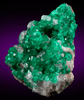 Dioptase and Calcite from Altyn-Tyube, 66 km east of Karagandy, Karaganda Oblast', Kazakhstan (Type Locality for Dioptase)