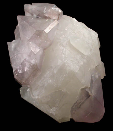 Quartz var. Amethyst over Milky Quartz from Date Creek, Yavapai County, Arizona