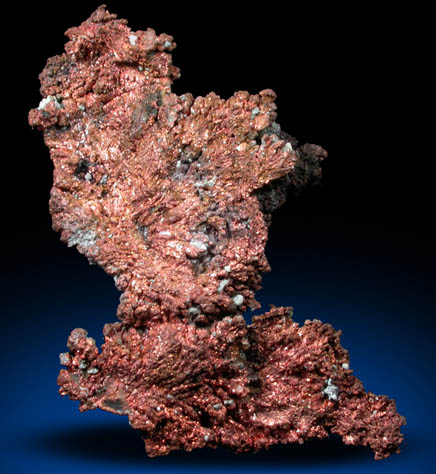 Copper (crystallized) from 850' Level, Tigroney Mine, Avoca, County Wicklow, Ireland