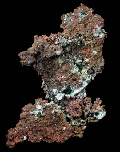 Copper (crystallized) from 850' Level, Tigroney Mine, Avoca, County Wicklow, Ireland