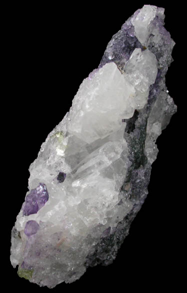 Fluorite (octahedral crystals) and Quartz from Lettermuckoo (Mickey Tess) Quarry, Kinvarra, Connemara, County Galway, Ireland