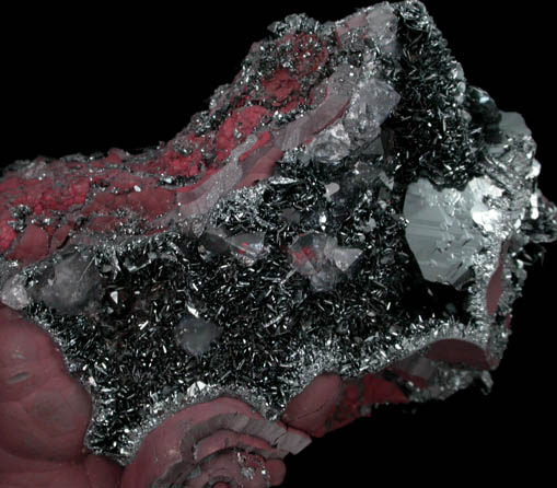 Hematite var. Specular Hematite with Quartz from Ullcoats Mine, Egremont, Cumbria, England