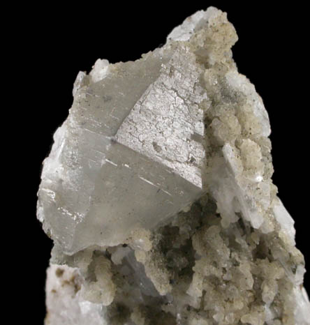Witherite on Barite from Hagg's Mine, Nenthead, Alston Moor, Cumbria, England