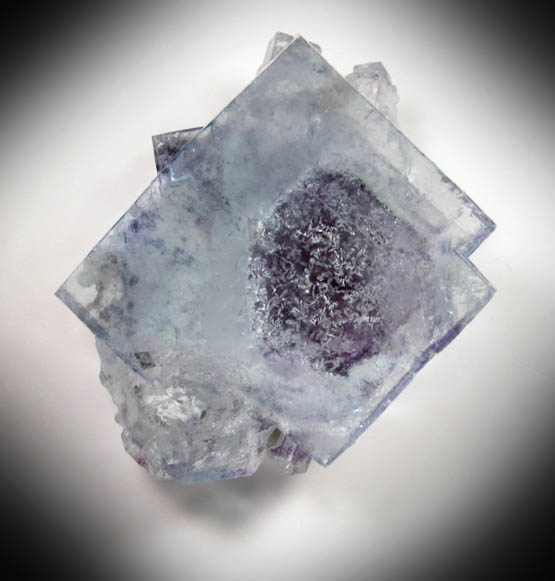 Fluorite with internal phantom-growth from Yaogangxian Mine, Nanling Mountains, Hunan, China