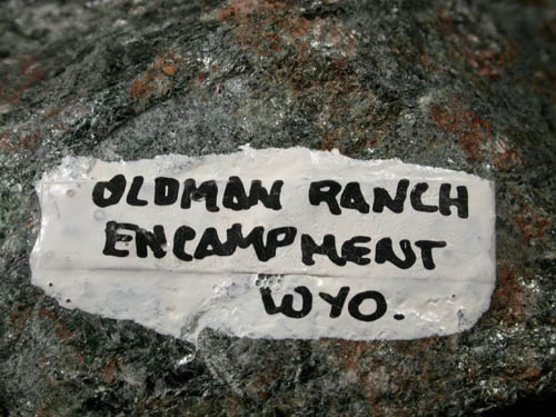 Chlorite pseudomorph after Garnet from Vera Oldman Ranch, Encampment, Carbon County, Wyoming