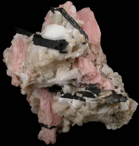 Serandite, Aegirine, Analcime, Natrolite, Albite from Mont Saint-Hilaire, Qubec, Canada