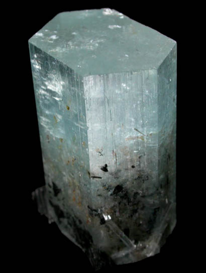 Beryl var. Aquamarine with Schorl Tourmaline from Erongo Mountains, 20 km north of Usakos, Damaraland, Namibia