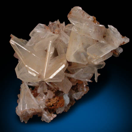 Cerussite (twinned crystals) from Monarch Mine, south side of Prichard Creek, 8 km southeast of Murray, Shoshone County, Idaho