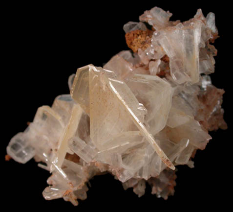 Cerussite (twinned crystals) from Monarch Mine, south side of Prichard Creek, 8 km southeast of Murray, Shoshone County, Idaho