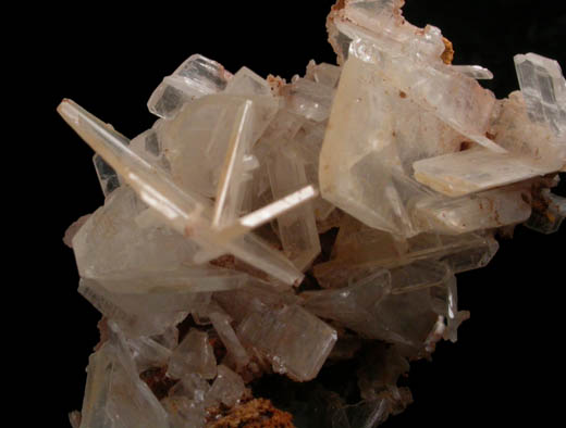 Cerussite (twinned crystals) from Monarch Mine, south side of Prichard Creek, 8 km southeast of Murray, Shoshone County, Idaho