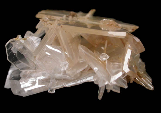 Cerussite (twinned crystals) from Monarch Mine, south side of Prichard Creek, 8 km southeast of Murray, Shoshone County, Idaho