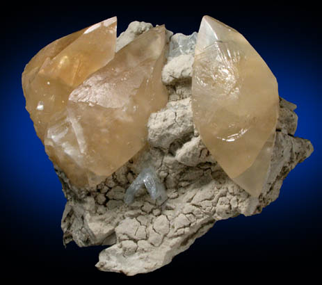 Calcite with Celestine from Clay Center, Ottawa County, Ohio