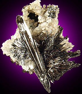 Stibnite from Herja Mine (Kisbanya), Baia Mare, Maramures, Romania