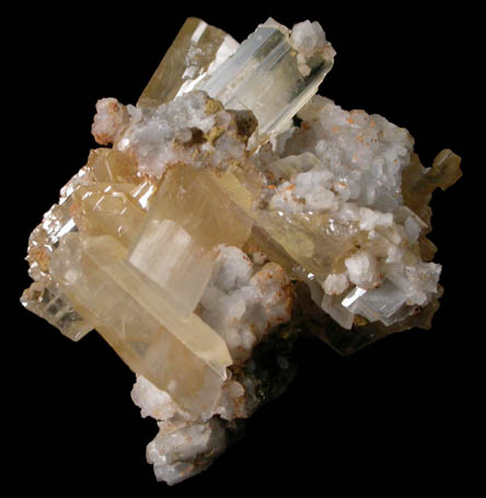 Cerussite (twinned crystals) from Monarch Mine, south side of Prichard Creek, 8 km southeast of Murray, Shoshone County, Idaho