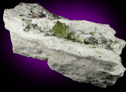 Titanite and Muscovite on Albite from Dusso, Braldu Valley, Baltistan, Gilgit-Baltistan, Pakistan