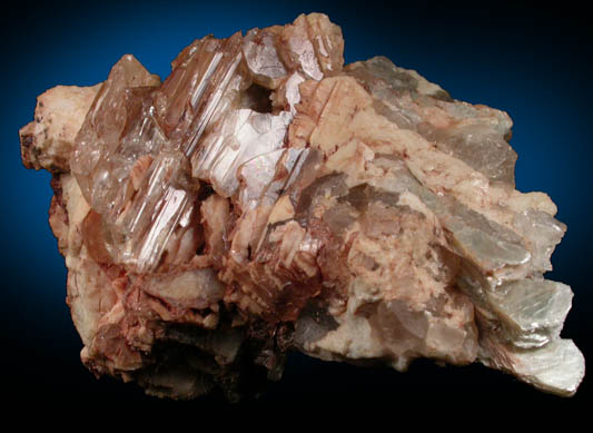 Spodumene var. Kunzite from Katerina Mine, Hiriart Hill, San Diego County, California (Type Locality for Kunzite)