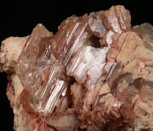 Spodumene var. Kunzite from Katerina Mine, Hiriart Hill, San Diego County, California (Type Locality for Kunzite)