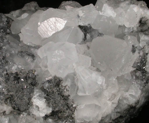 Witherite (?) on Galena from West Cumberland Iron Mining District, Cumbria, England