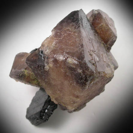 Scheelite with Ferberite from Tae Hwa Mine, Chungju, Chungchongpukdo, South Korea