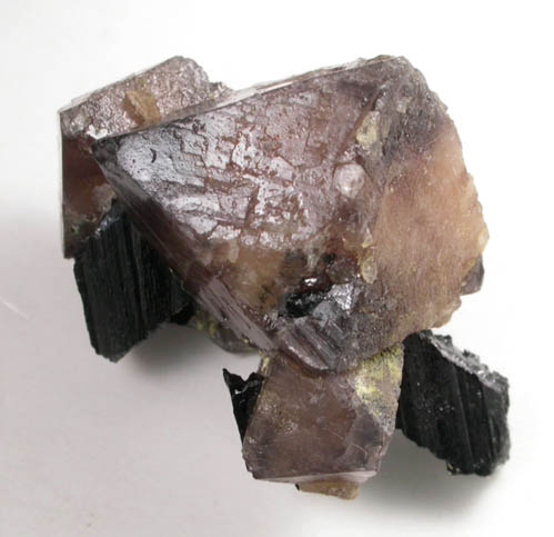 Scheelite with Ferberite from Tae Hwa Mine, Chungju, Chungchongpukdo, South Korea