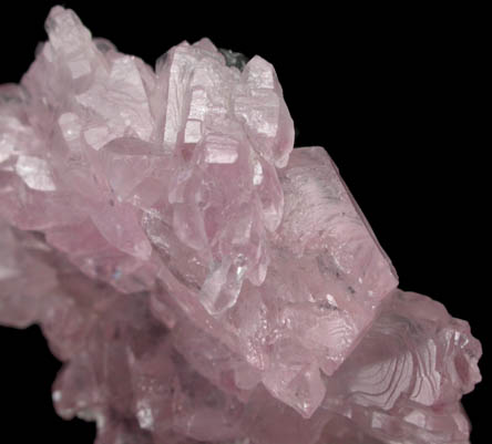 Quartz var. Rose Quartz Crystals from Alto da Pitorra, Laranjeiras, Galilia, Minas Gerais, Brazil