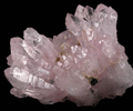 Quartz var. Rose Quartz Crystals with hair-like inclusions from Lavra da Ilha, Taquaral, Jequitinhonha River, Minas Gerais, Brazil