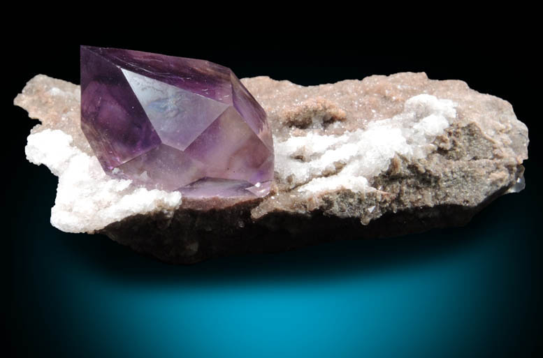 Quartz var. Amethyst Quartz from Balkhash Lake, near Preozersk, Karaganda Oblast, Kazakhstan