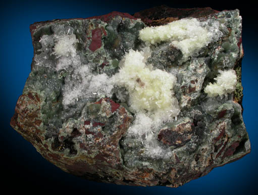 Whitlockite, Hydroxyapophyllite-(K), Variscite from Goldstrike Mine, Eureka County, Nevada