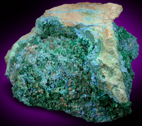 Cyanotrichite, Brochantite, Gypsum from Grandview Mine, Coconino County, Arizona