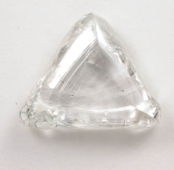Diamond (0.90 carat pale-yellow macle, twinned crystal) from Northern Cape Province, South Africa