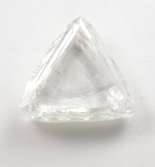 Diamond (0.90 carat pale-yellow macle, twinned crystal) from Northern Cape Province, South Africa