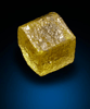 Diamond (0.28 carat fancy intense yellow cubic crystal) from Mbuji-Mayi (Miba), 300 km east of Tshikapa, Democratic Republic of the Congo