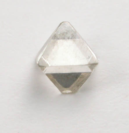 Diamond (0.06 carat pale-brown octahedral crystal) from Mirny, Republic of Sakha, Siberia, Russia