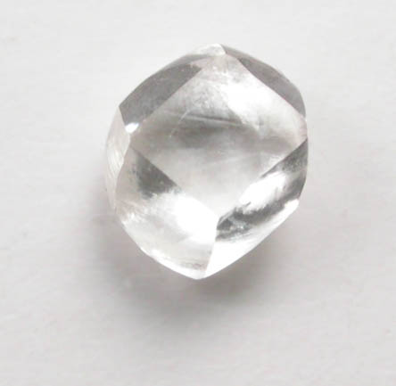 Diamond (0.18 carat very-pale yellow dodecahedral crystal) from Mwadui, Shinyanga, Tanzania