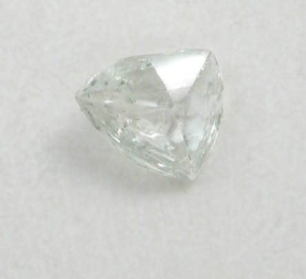 Diamond (0.02 carat colorless macle, twinned crystal) from Fuxian, Lianing Province, China