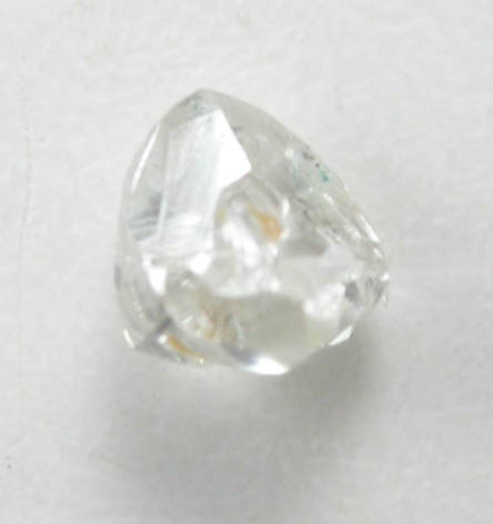 Diamond (0.09 carat pale-brown complex crystal) from Fuxian, Lianing Province, China