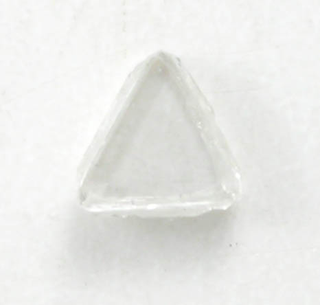 Diamond (0.03 carat colorless macle, twinned crystal) from Fuxian, Lianing Province, China