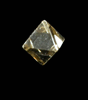 Diamond (0.03 carat pale-brown octahedral crystal) from Fuxian, Lianing Province, China