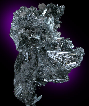 Stibnite and Calcite from Herja Mine (Kisbanya), Baia Mare, Maramures, Romania