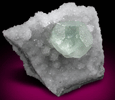 Fluorite on Quartz from Dong Po, Hunan, China