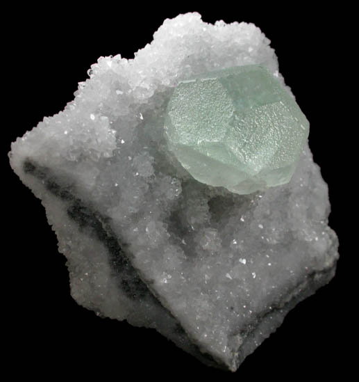Fluorite on Quartz from Dong Po, Hunan, China