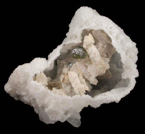 Quartz pseudomorphs after Calcite with Sphalerite from Portland Mine, Ouray County, Colorado