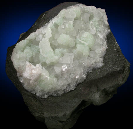 Prehnite, Calcite, Pectolite from Interstate 80 road cut, Paterson, Passaic County, New Jersey