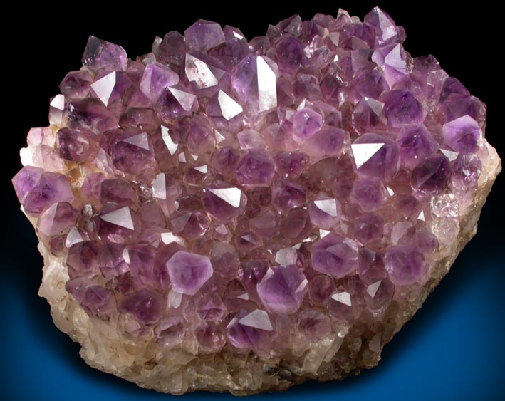 Quartz var. Amethyst on Milky Quartz from Diamond Hill, Ashaway, south of Hopkinton, Washington County, Rhode Island