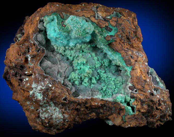 Chrysocolla with Quartz from Inca de Oro, Atacama, Chile