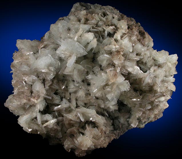 Barite on Quartz from El Solar Mine, Level 4, Taxco, Guerrero, Mexico