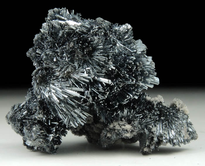 Stibnite with Calcite from Herja Mine, Baia Mare, Maramures, Romania