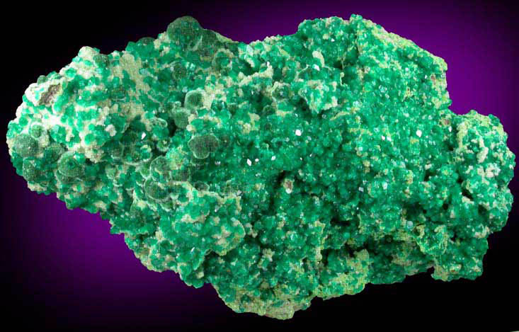 Dioptase and Malachite on Dolomite and Duftite from Tsumeb Mine, Otavi-Bergland District, Oshikoto, Namibia (Type Locality for Duftite)