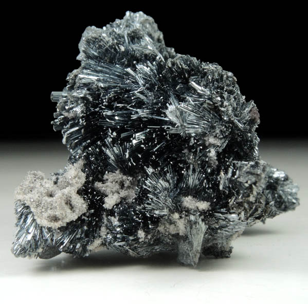 Stibnite with Calcite from Herja Mine, Baia Mare, Maramures, Romania